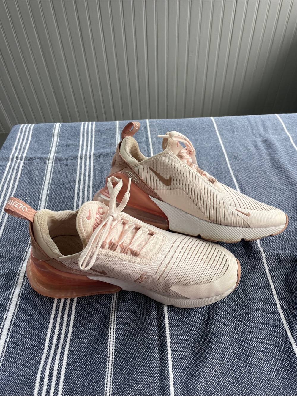 Nike Air Max 270 React Women’s Sneakers Size 7 - Light Pink/Blush